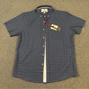 Report Navy Patterned Casual Shirt